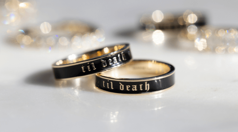 til death rings stacked off-center