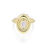 0.49ct In Orbit Oval Diamond Ring