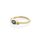 0.52ct Australian Sapphire and Opal Linear Band