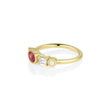 0.64ct Spinel and Ruby Linear Band - Marrow Fine