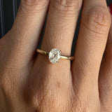 0.65ct Oval Diamond Francesca Ring [on hand]