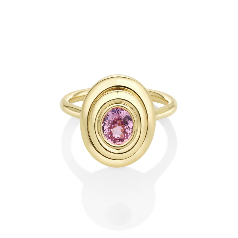 0.91ct Pink Sapphire In-Orbit Ring