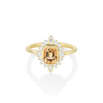 0.93ct Imperial Topaz Scarlette Ring [14k YG flatlay]