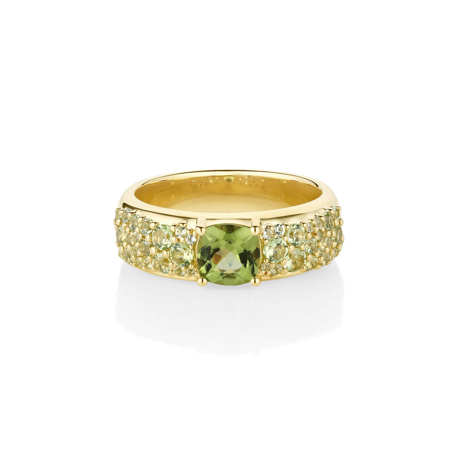 0.93ct Peridot Starry Nights [front flat lay]