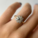 0.81ct Old European Petals Ring [on hand]