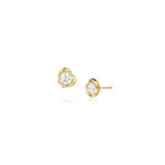 1.02tcw Diamond Abstract Bezel Studs [Yellow Gold]