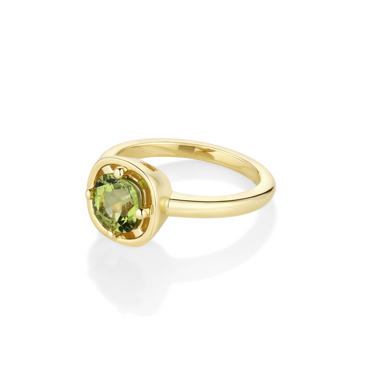 1.03ct Peridot Georgia Ring [side view]