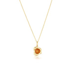 1.07ct Citrine Abstract Bezel Pendant