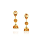 1.26tcw Imperial Topaz and Citrine Earrings [14k YG]