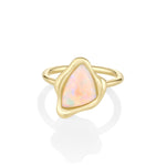 1.45ct Australian Opal Abstract Bezel Ring