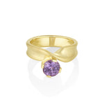 1.45ct Purple Sapphire Twist Ring [front view]