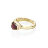 1.48ct Shield Garnet Cigar Band