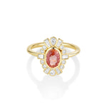 1.51ct Padparadscha Ballerina Ring [yellow gold]