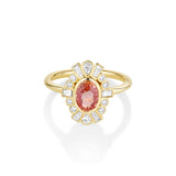 1.51ct Padparadscha Ballerina Ring [yellow gold]