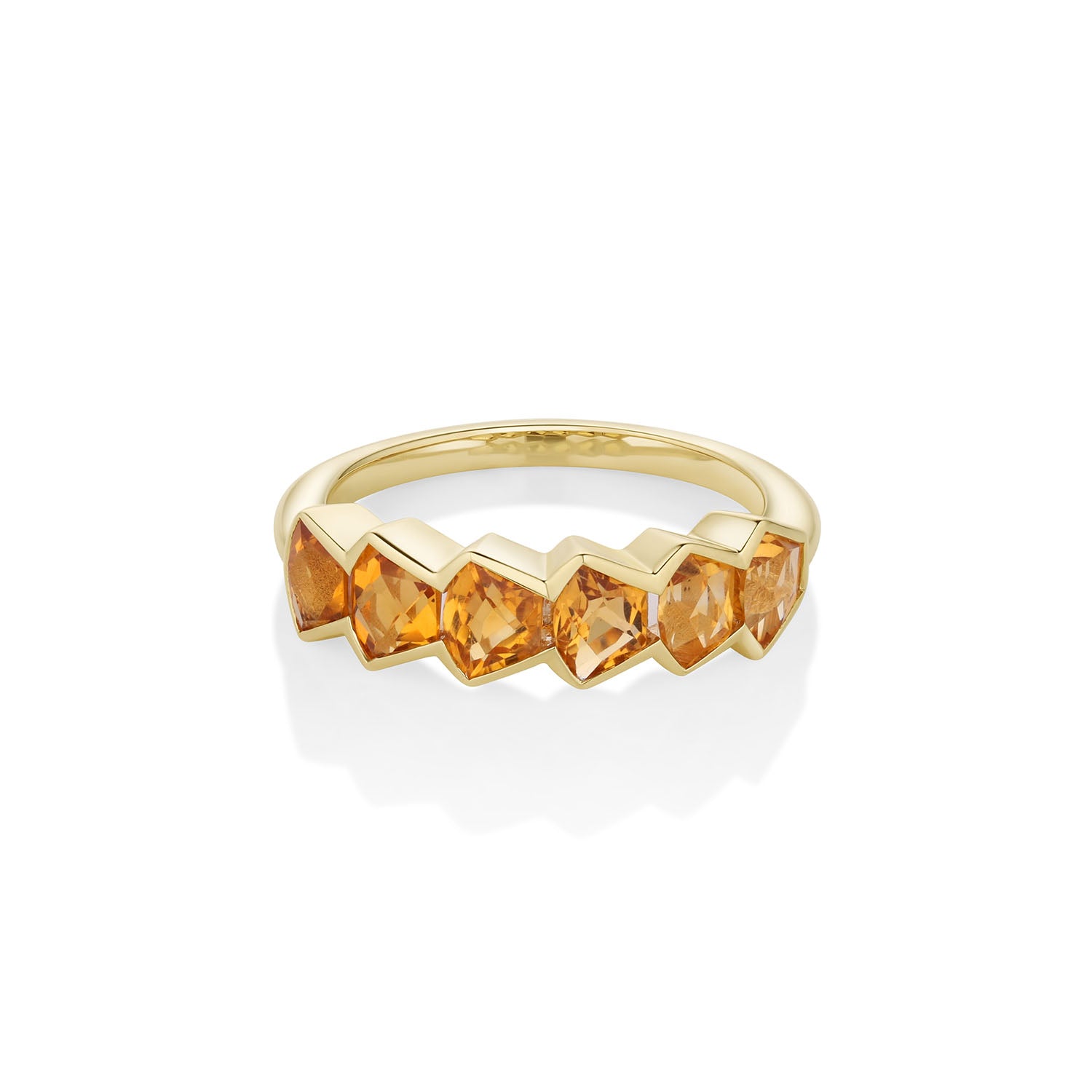 1.53ct Citrine Harley Fancy Shape Ring [Yellow Gold]