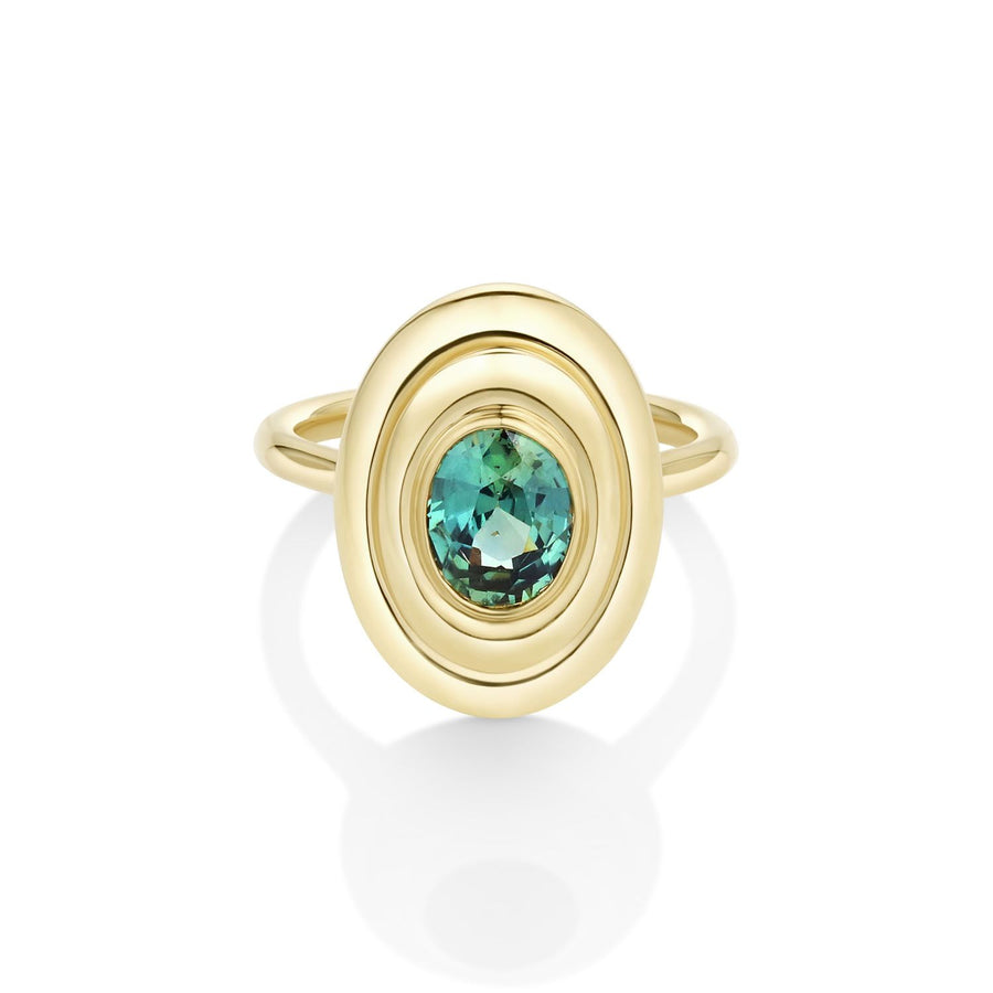 1.60ct Green Sapphire In-Orbit Ring