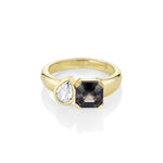 1.68ct Spinel and Diamond Toi et Moi [front flat lay]