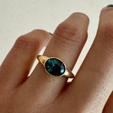 1.77ct Sapphire Bezel Pinky Ring - Marrow Fine