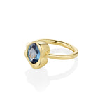 1.79ct Sapphire Abstract Bezel Ring side view