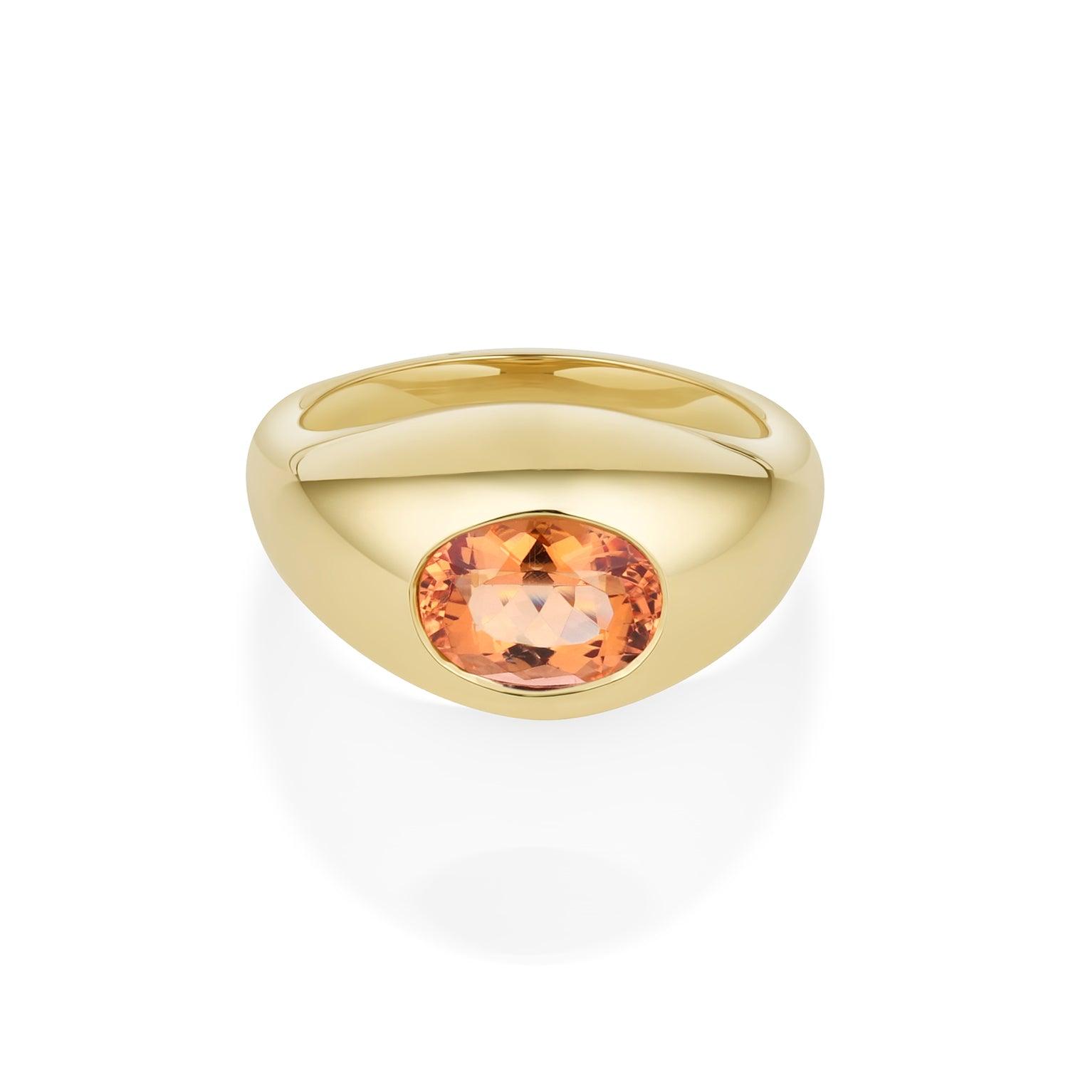 1.80ct Peach Topaz Bombe - Marrow Fine