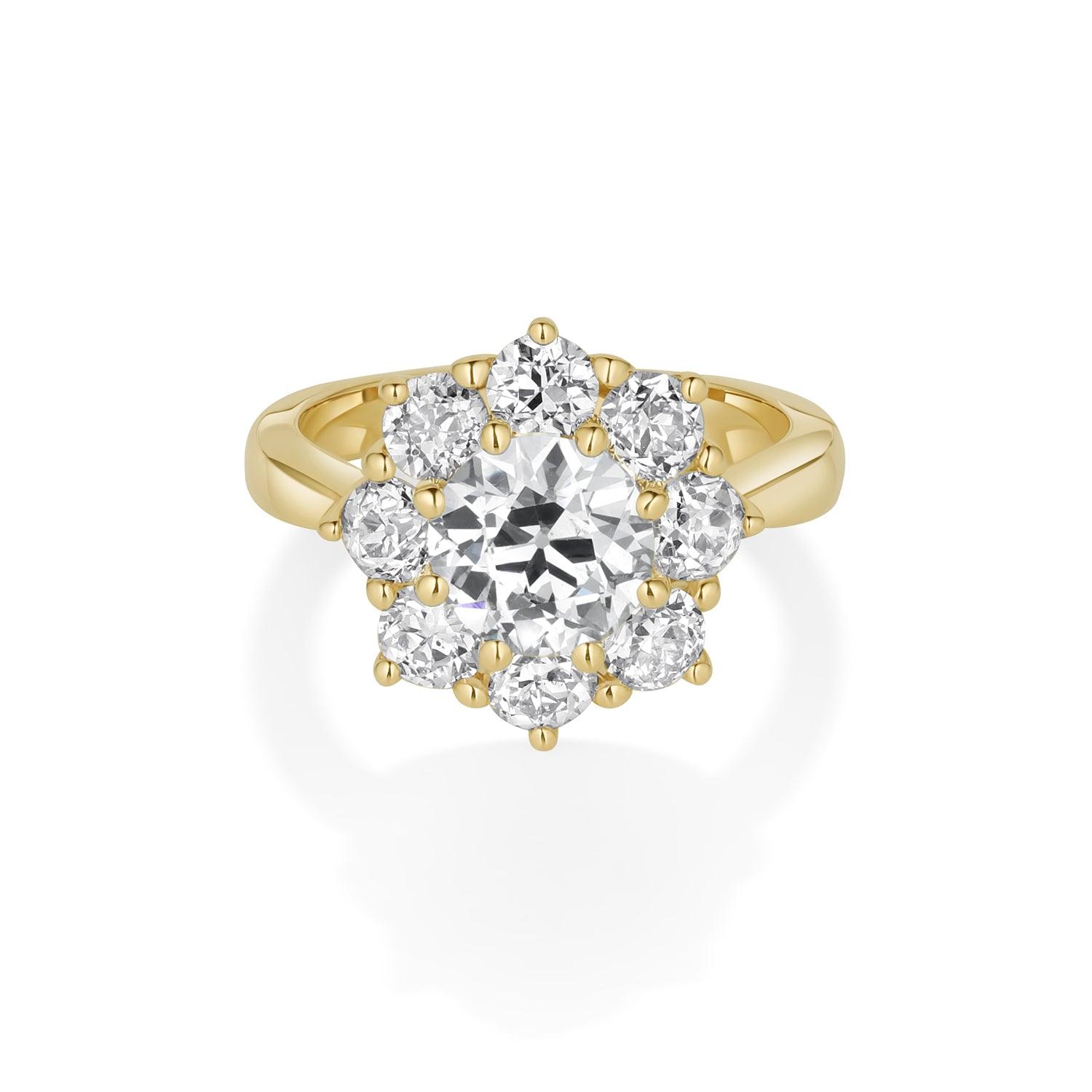 1.84ct Old Euro Petals Ring - Marrow Fine