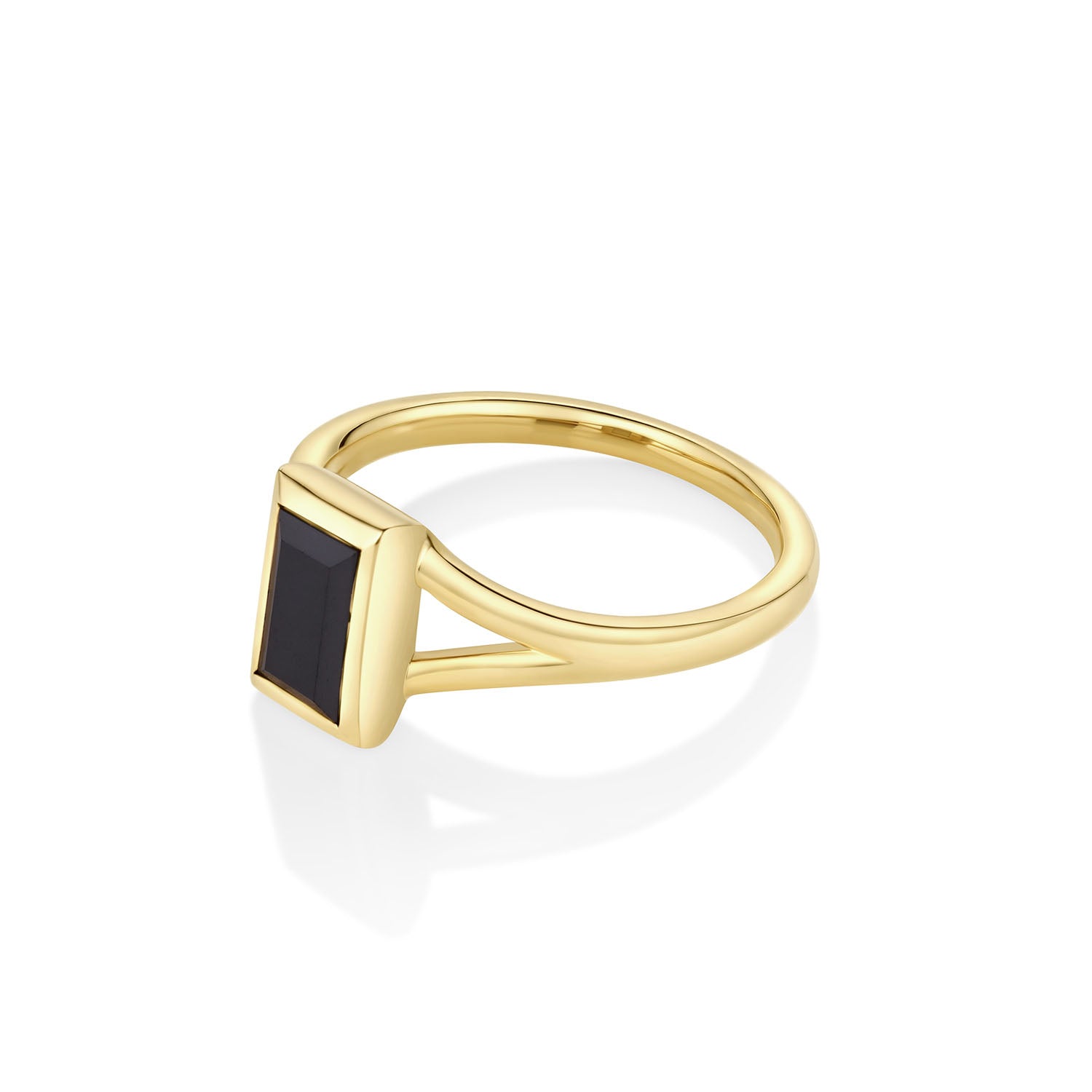 1.92ct Black Diamond Colette Ring Side View