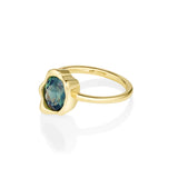 2.01ct Sapphire Abstract Bezel Ring side view