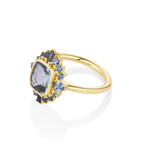 2.10ct Sapphire Ballerina Ring side view