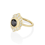 2.26ct Black Diamond Stella Ring side view