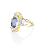 2.26ct Sapphire Ballerina Ring side view