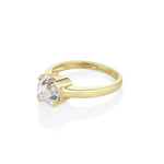 2.30ct Old Mine Diamond Ring Side View