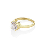 2.30ct Old Mine Diamond Ring Side View