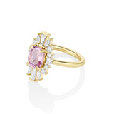 2.34ct Pink Spinel Ballerina Ring side view