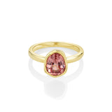 2.40ct Lotus Garnet Abstract Bezel Ring