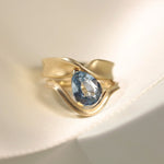 2.61ct Sapphire Twist Ring & Tracer Band 