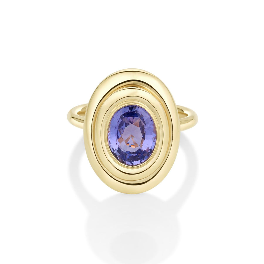 2.79ct Purple Sapphire In-Orbit Ring