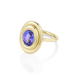 2.79ct Purple Sapphire In-Orbit Ring Side View