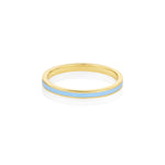 Something Blue Enamel Band [Yellow Gold]