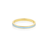 Something Blue Enamel Band [Yellow Gold]