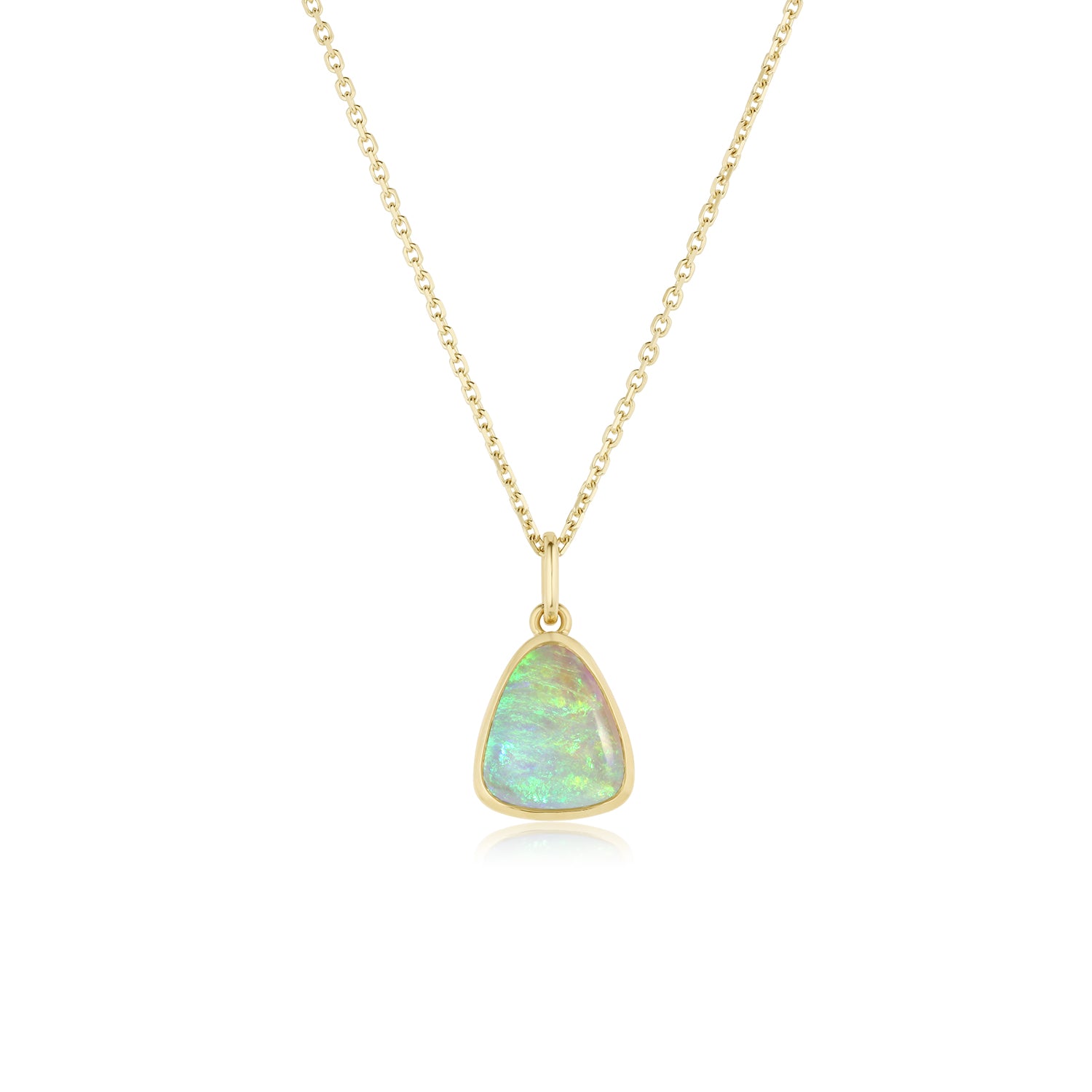 3.65ct Australian Opal Necklace [front view]