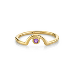 Marrow Fine Jewelry Amethyst Birthstone Arch Band