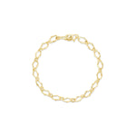 8mm Sculpted Link Gold Bracelet [yellow gold]