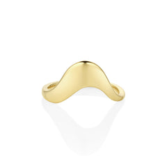 Asymmetrical Sculpted Band [yellow gold]