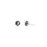 Black Diamond Rose Cut Thorn Studs - 6MM - Marrow Fine