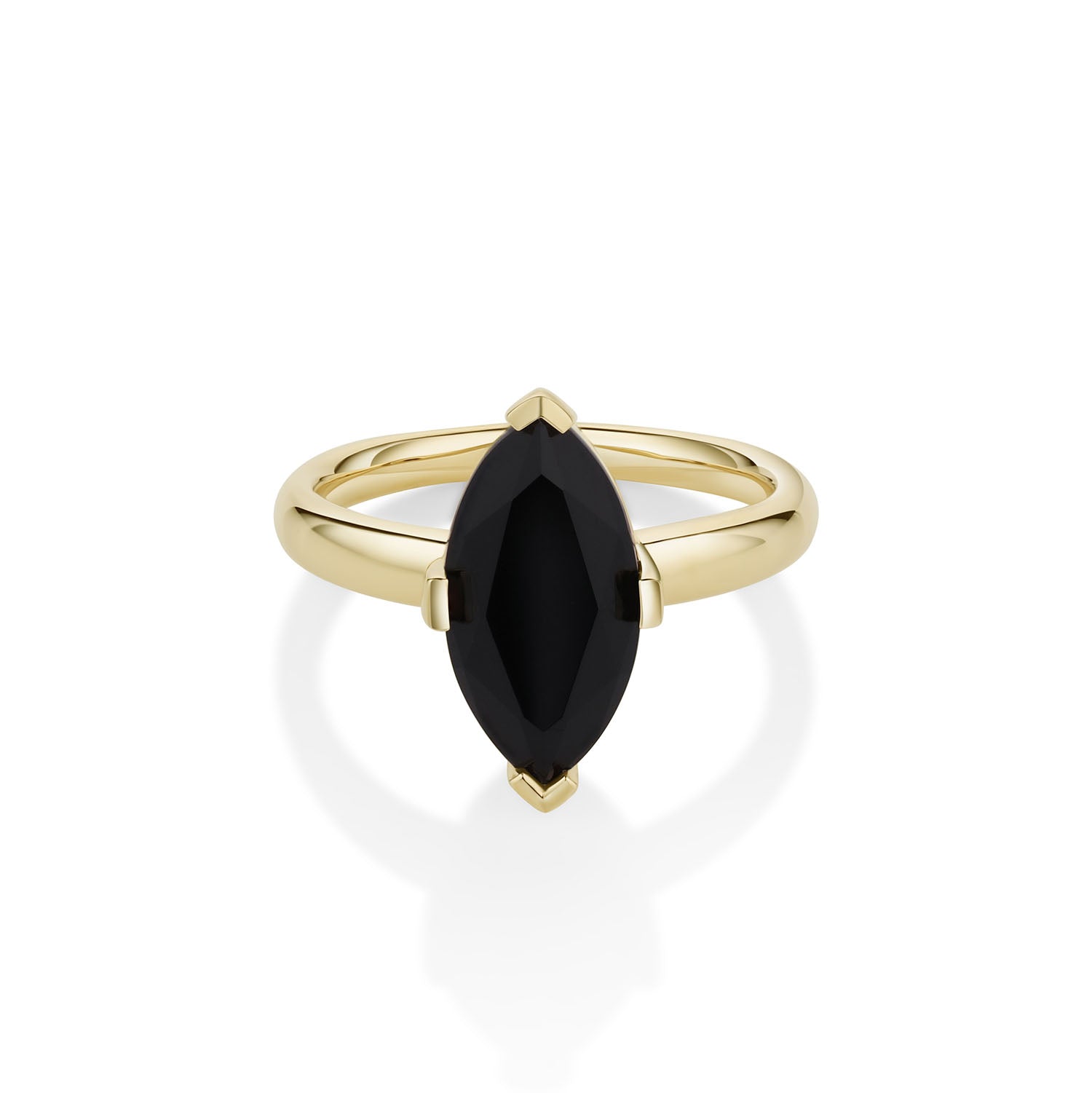 Black Onyx Noelle Ring [Yellow Gold]