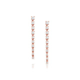 Diamond Cascading Earrings [Rose Gold]