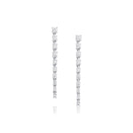 Diamond Cascading Earrings [White Gold]