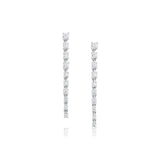 Diamond Cascading Earrings [White Gold]