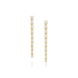 Diamond Cascading Earrings [yellow gold]