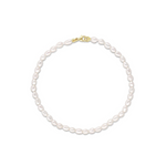 Everyday Tear Drop Pearl Bracelet - Marrow Fine [Yellow Gold]